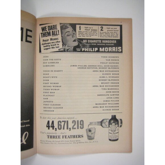1951 Playbill The Green Pastures Broadway Theatre Program Wigreen Company - Picture 4 of 6